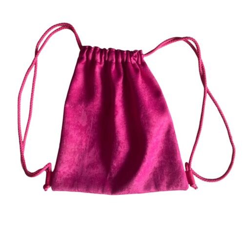 Bolsa Ecológica estilo mochila color fussia